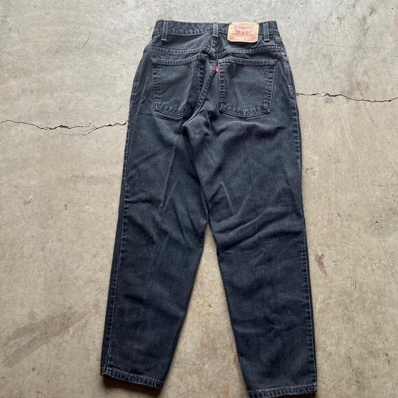 Vintage Black Levi’s 550 Tapered Jeans size 8 (26x27”) - Picture 8 of 8